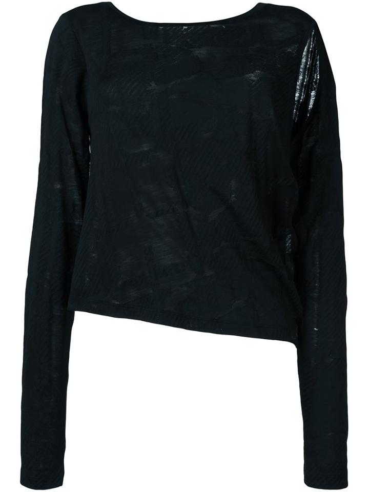 Mm6 Maison Margiela Slashed Shoulder Blouse