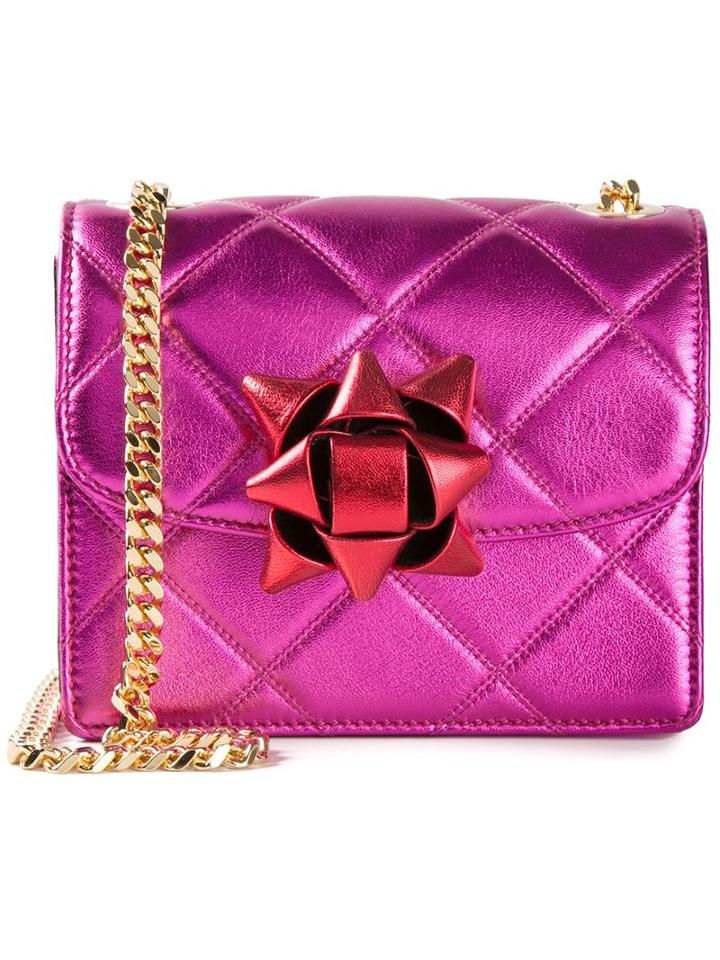 Marc Jacobs Mini 'metallic Party Bow Trouble' Crossbody Bag