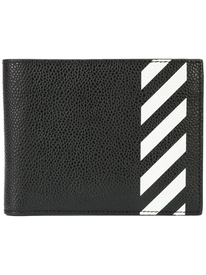 Off-white Striped Wallet - Black