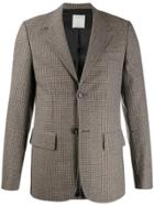 Sandro Paris Houndstooth Pattern Blazer - Neutrals