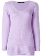 Incentive! Cashmere Knitted Jumper - Pink & Purple