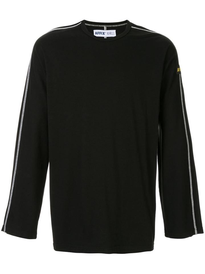 Affix Side Stripe T-shirt - Black