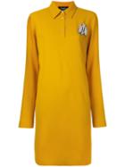 Rochas - Studded Insect Shirt Dress - Women - Spandex/elastane/acetate/cupro/viscose - 40, Yellow/orange, Spandex/elastane/acetate/cupro/viscose