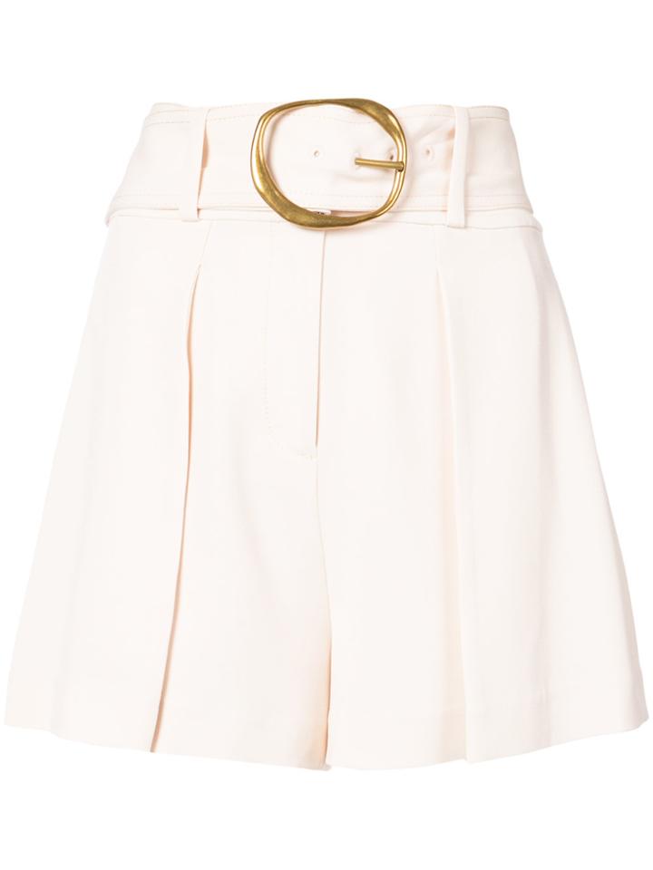 Derek Lam 10 Crosby Belted Short - Grey