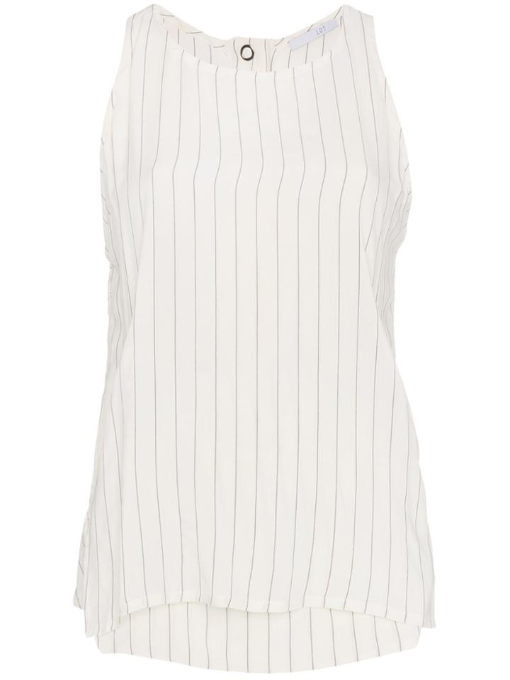 Lot78 Striped Sleeveless Top - White