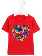 Stella Mccartney Kids - Heart Print T-shirt - Kids - Cotton/viscose - 24 Mth, Red