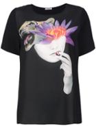 P.a.r.o.s.h. 'tiger' T-shirt, Size: 46, Black, Polyester/spandex/elastane