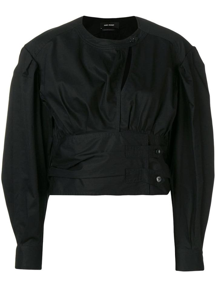 Isabel Marant Puff Sleeved Blouse - Black