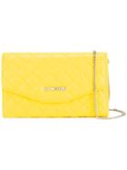 Love Moschino Chain Strap Crossbody Bag, Women's, Yellow/orange, Leather