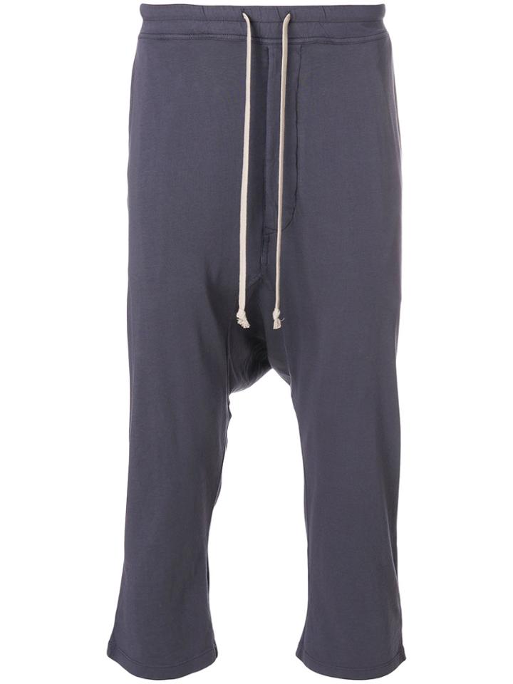 Rick Owens Drkshdw Cropped Jogging Pants - Blue