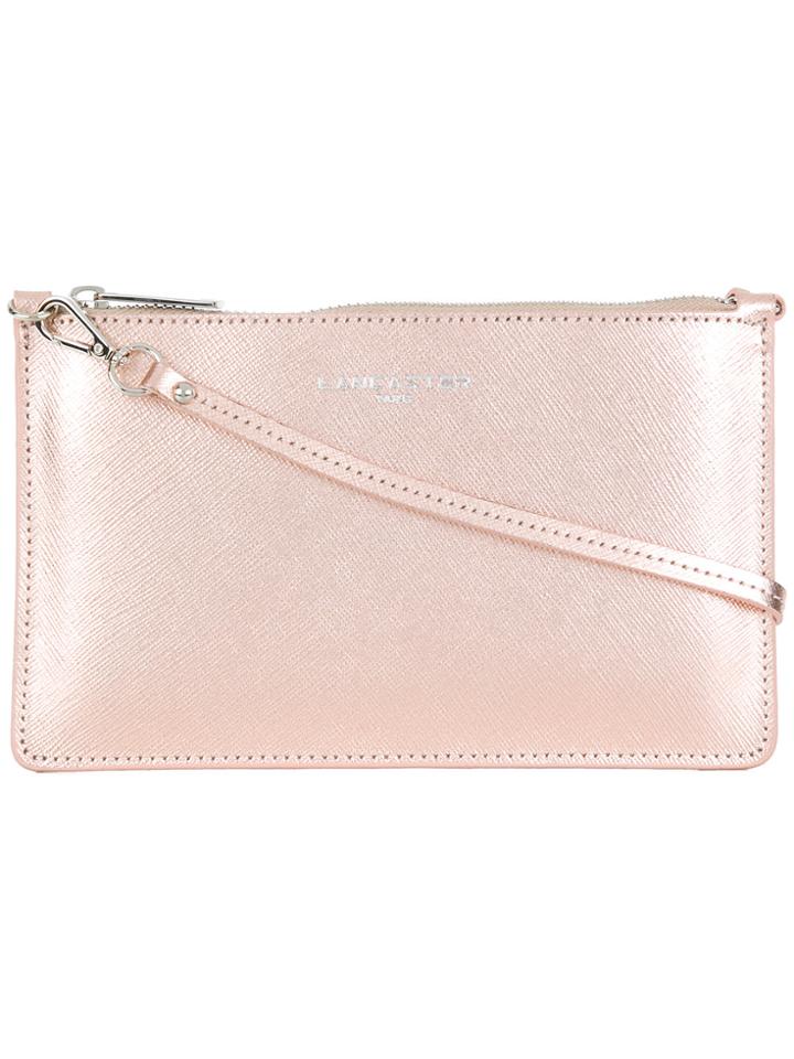 Lancaster Metallic Clutch - Pink & Purple