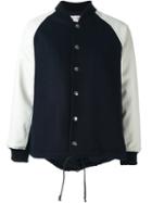 Comme Des Garçons Girl Varsity Style Jacket, Size: Small, Blue, Cotton/nylon/polyester/wool