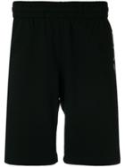 Ea7 Emporio Armani Logo Printed Track Shorts - Black