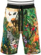 Dolce & Gabbana Jungle Print Shorts - Green
