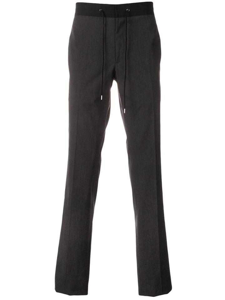 Lanvin Drawstring Slim-fit Trousers - Grey