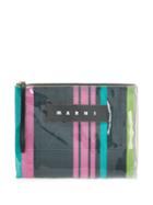 Marni Logo Zipped Clutch - Multicolour