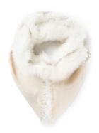 Gucci Fur Trim Shawl