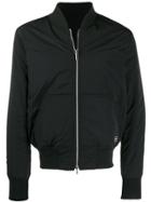Ami Paris Reversible Bomber Jacket - Black