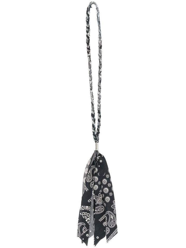 Palm Angels Bandana Necklace - Black