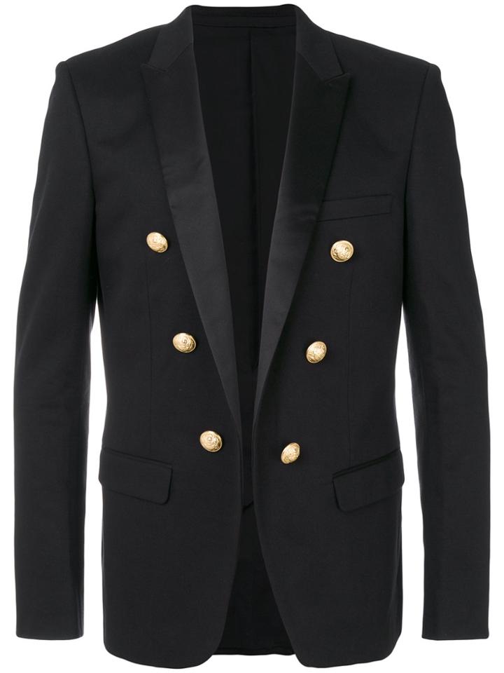 Balmain Military Blazer - Black