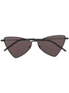 Saint Laurent Eyewear Triangle Frame Sunglasses - Black