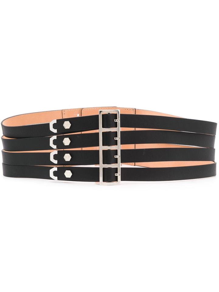 Philipp Plein Multi-buckle Original Belt - Black