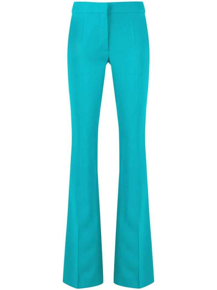Moschino Flared Mid-rise Trousers - Blue