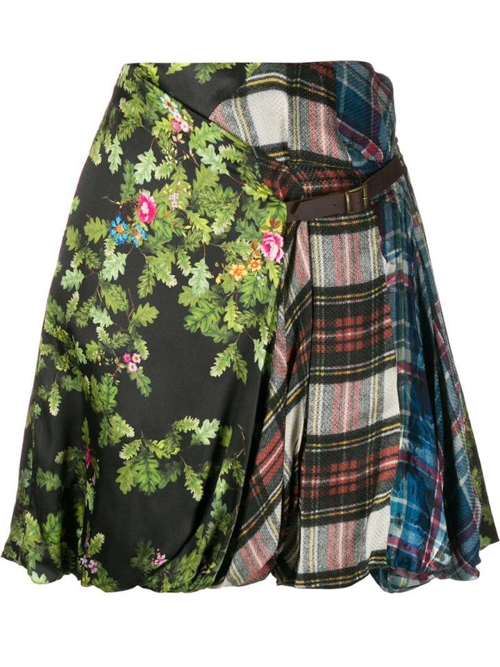 Preen By Thornton Bregazzi Print Mix Skirt - Green