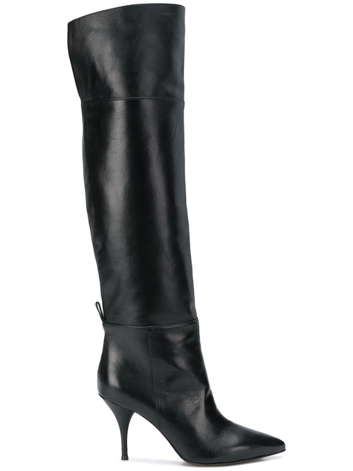 L'autre Chose Over The Knee Boots - Black