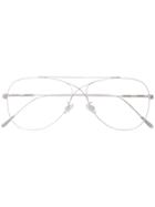 Tom Ford Eyewear Thin Frame Aviator Sunglasses - Metallic