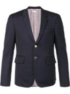 Thom Browne Two Button Blazer, Men's, Size: 2, Blue, Cupro/wool