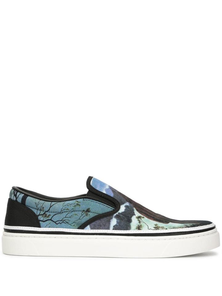 John Undercover Printed Slip On Sneakers - Multicolour