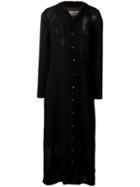 Comme Des Garçons Vintage 1993's Sheer Shirt Dress - Black