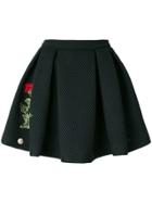 Philipp Plein Rose Patch Mini Skirt - Black