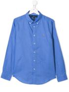 Ralph Lauren Kids Teen Button Down Logo Shirt - Blue