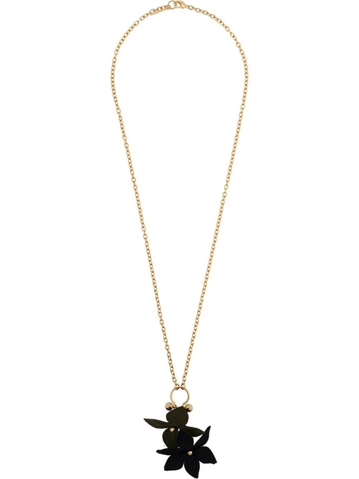 Marni Floral Pendants Necklace - Gold