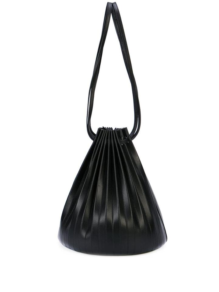 Mansur Gavriel Pleated Bucket Bag - Black