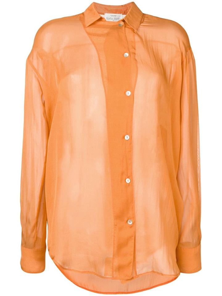 Forte Forte Sheer Shirt - Orange