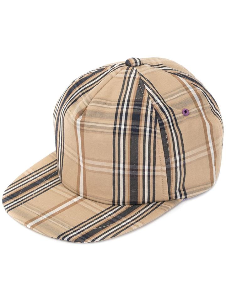 A(lefrude)e Plaid Cap - Brown