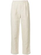 Forte Forte Wide Leg Cropped Pants - Nude & Neutrals