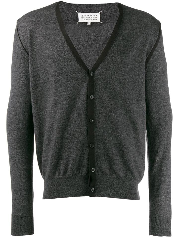 Maison Margiela Décortiqué Trim Cardigan - Grey