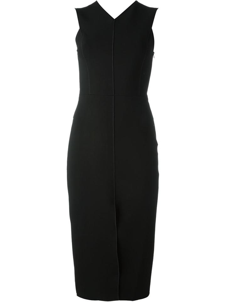 Rag & Bone V-neck Fitted Dress - Black