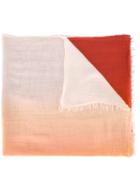 Faliero Sarti Gradient Print Scarf, Women's, Yellow/orange, Micromodal/silk