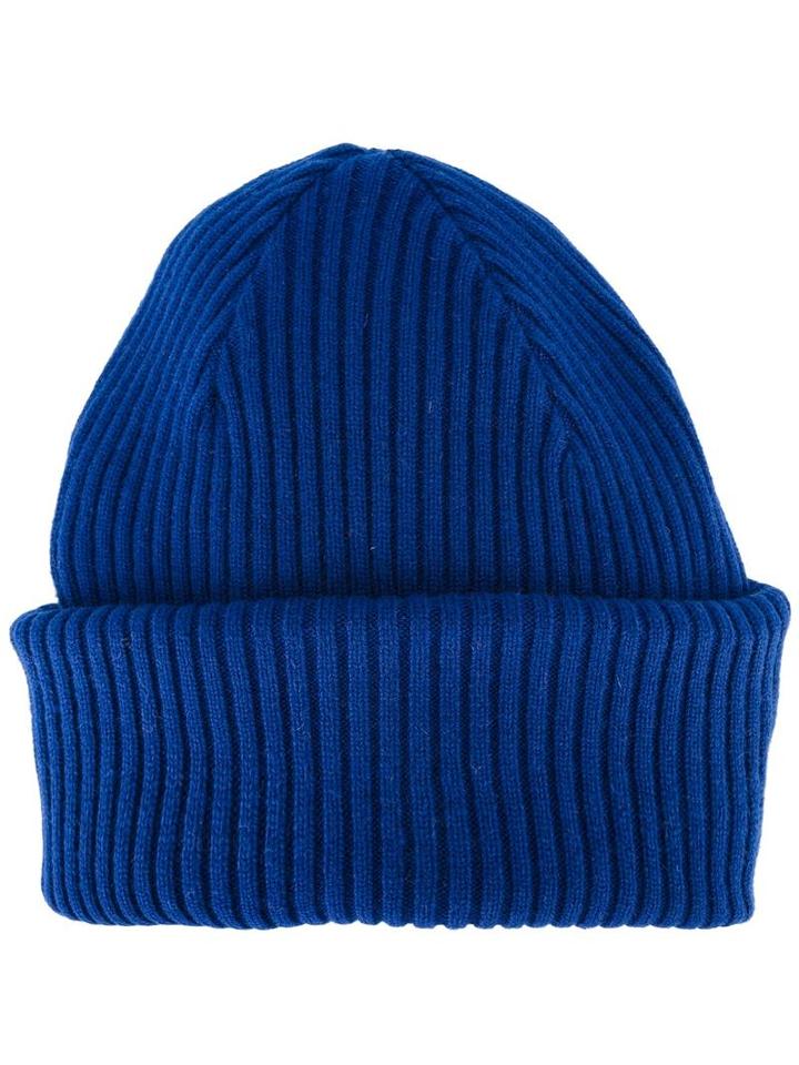Paul Smith Pull-over Beanie, Men's, Blue, Cashmere