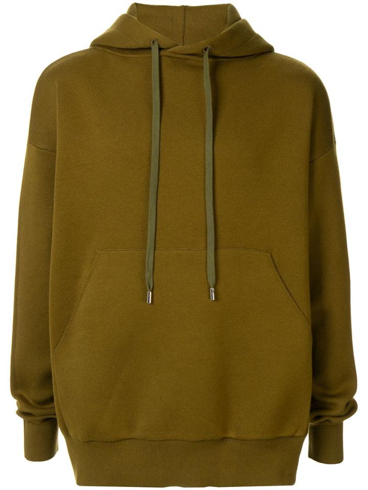 Caban Drawstring Hoodie - Green