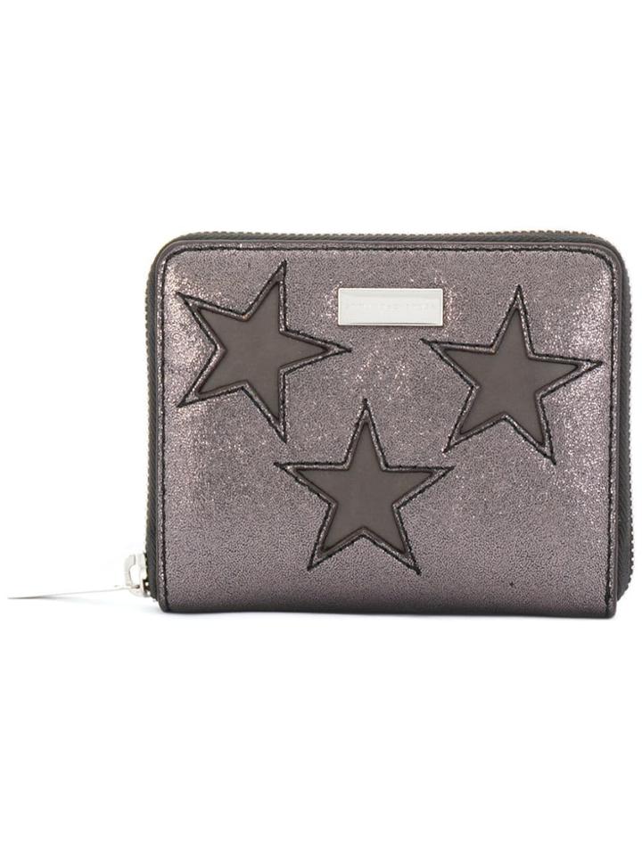 Stella Mccartney Star Print Wallet - Metallic