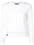 Philipp Plein Studded Detail Sweatshirt - White