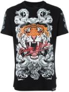 Philipp Plein Philipp Tiger T-shirt, Men's, Size: Small, Black, Cotton