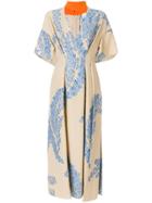 Fendi Embroidered Floral Dress - Nude & Neutrals