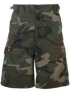 Facetasm - Camouflage Print Shorts - Men - Cotton/nylon - Iii, Green, Cotton/nylon